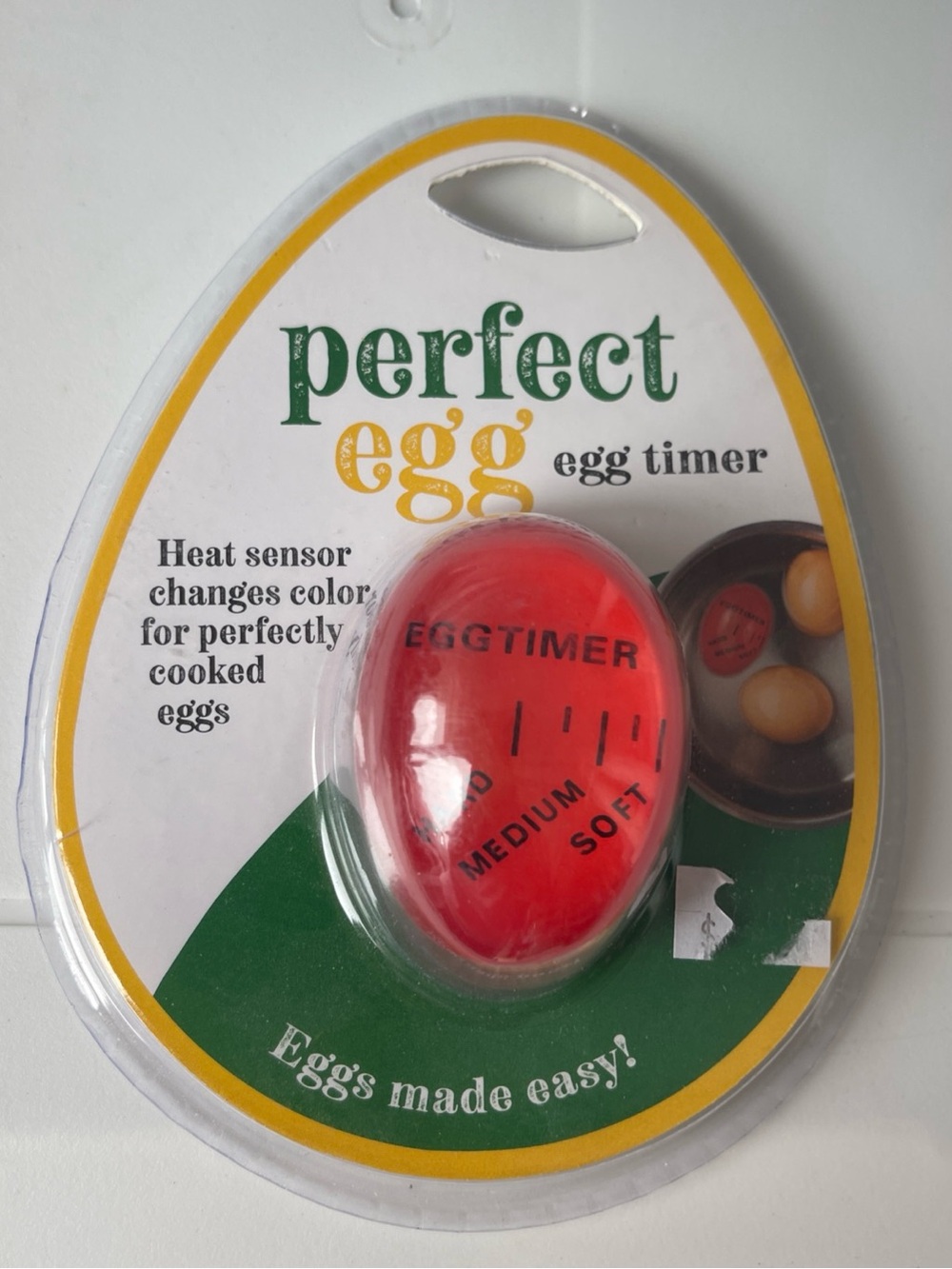 Perfect Egg Egg Timer - Red Heat-Sensing Egg